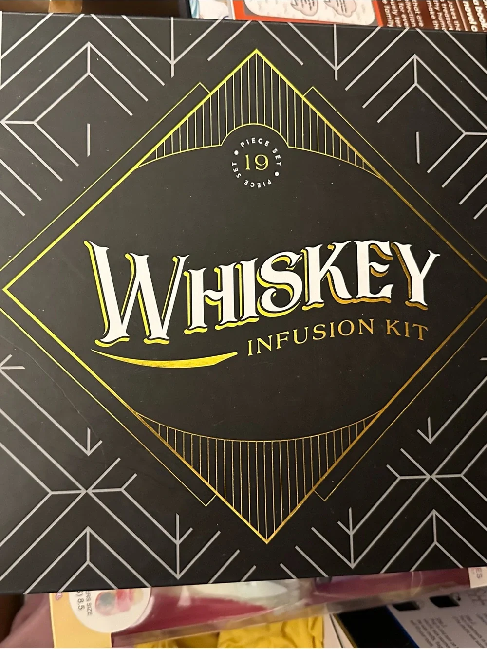 Whiskey Infusion Kit in Black and Gold - Premium Home Wall Decor